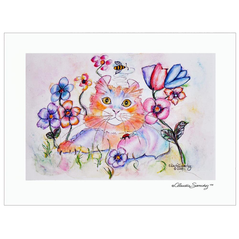 1000x1000 Simba Amongst Friends, Watercolor Paper, Signed Limited Edition - Friends Watercolor