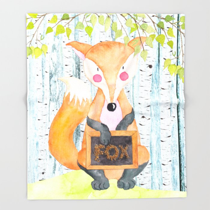 700x700 The Little Fox - Friends Watercolor
