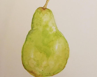 340x270 Fruit Watercolor Etsy - Fruit Watercolor Painting