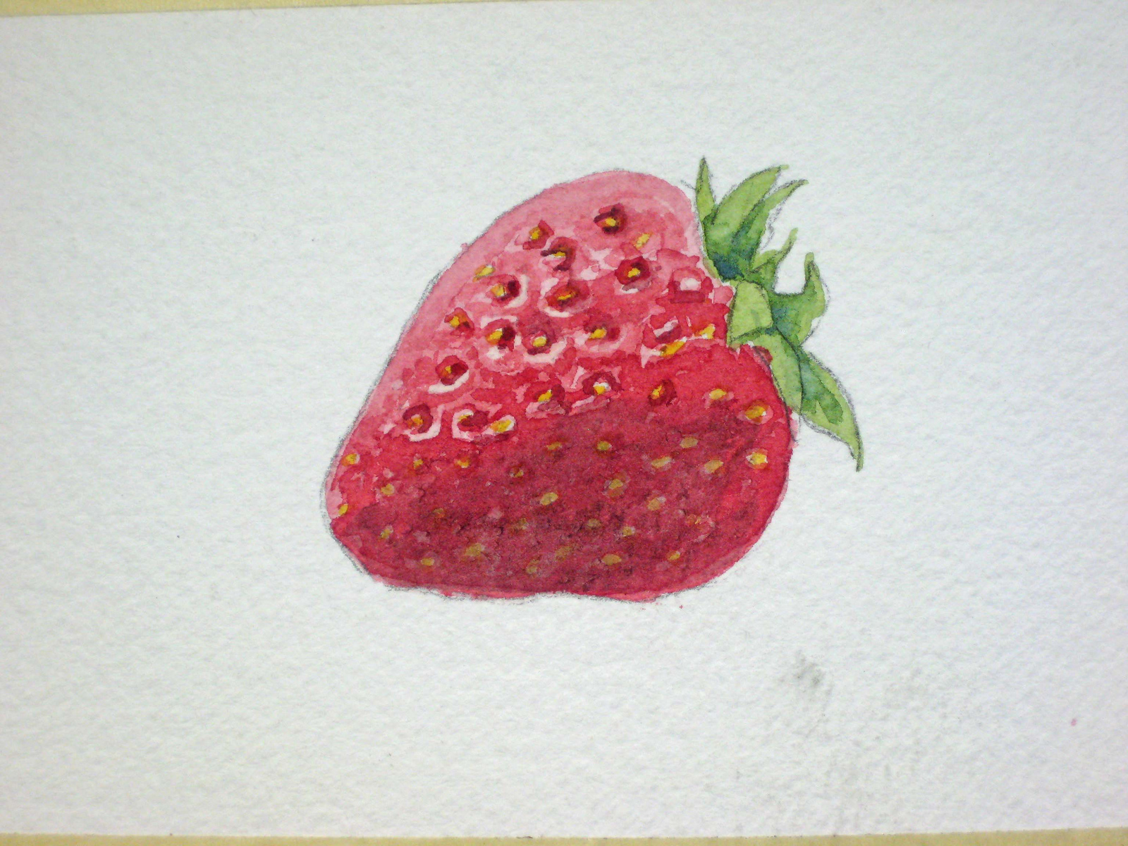 1600x1200 How To Paint Strawberries - Fruit Watercolor Painting