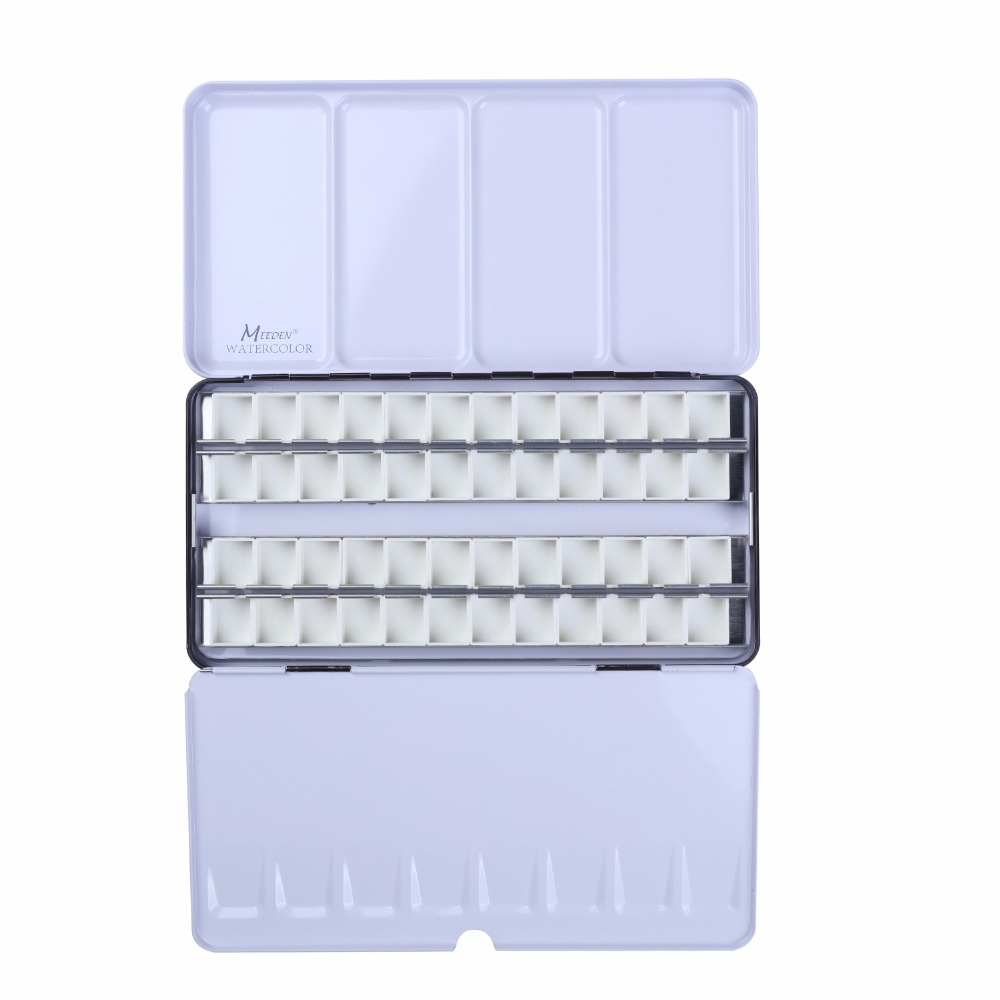 1000x1000 Meeden Empty Watercolor Paints Tins Box With 61224 Pcs Full Pans - Full Watercolor