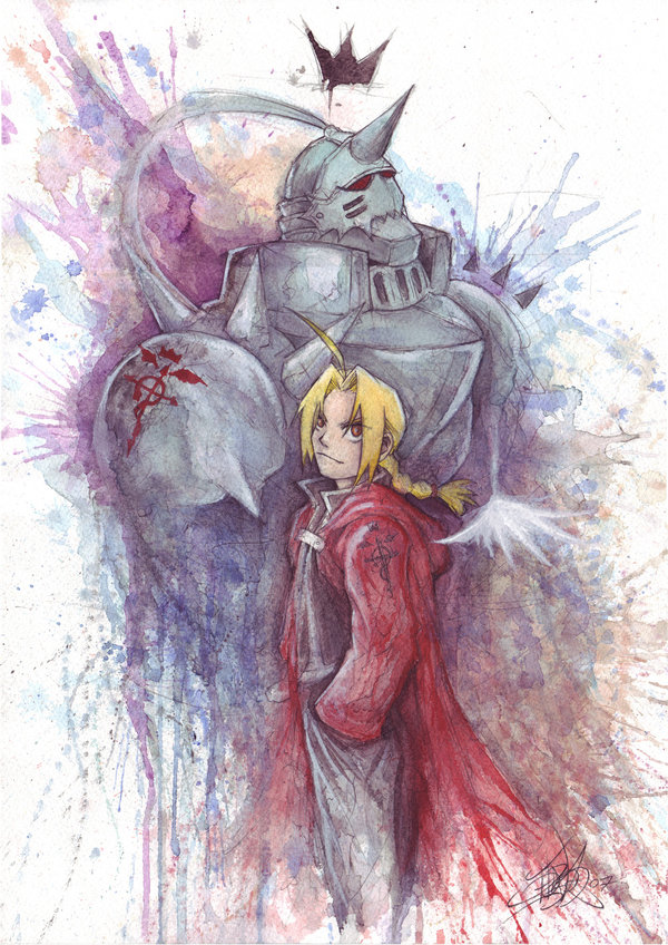 600x848 Fma Wing And Crown By Revenant Wings - Fullmetal Alchemist Watercolor