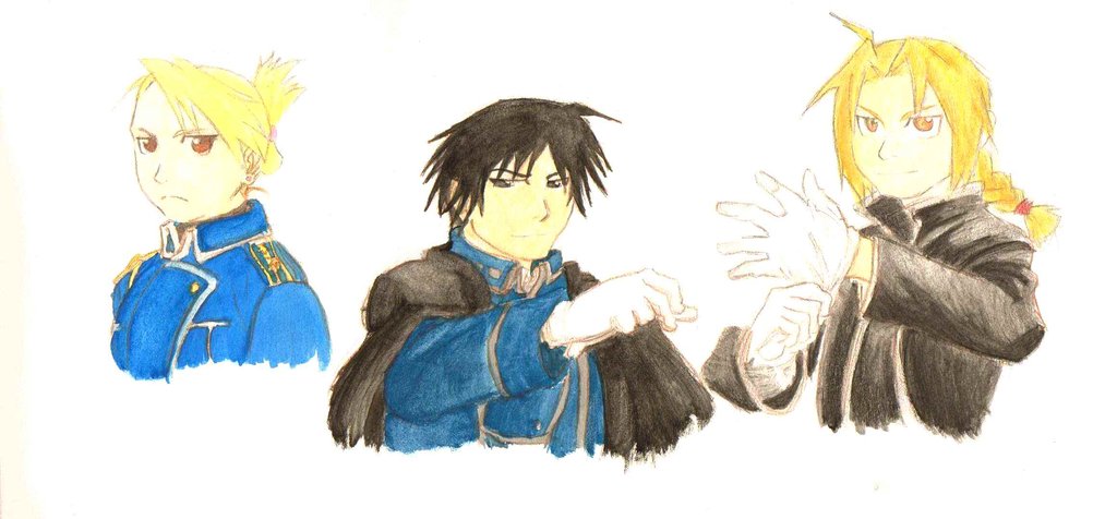 1024x476 Fullmetal Alchemist Watercolor Studies By Fullmetalflame29 On - Fullmetal Alchemist Watercolor