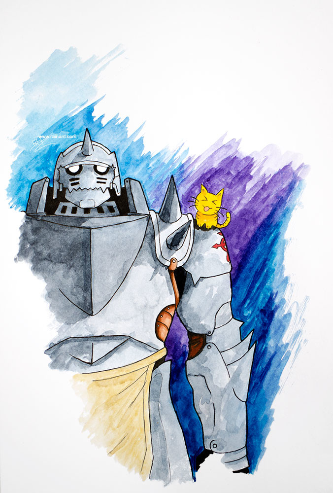 676x1000 Rain Ant - Fullmetal Alchemist Watercolor
