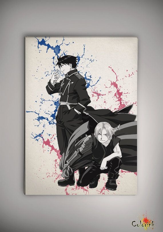 570x814 Soul Eater Watercolor Archival Print Print Wall Decor Art Poster - Fullmetal Alchemist Watercolor
