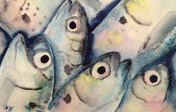 600x383 Funky Fish (Day 11 Of 30) - Funky Watercolor