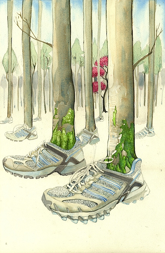 550x841 Funky Watercolor Illustrations - Funky Watercolor