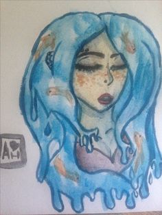 236x314 Galaxy Girl Watercolor Watercolor Watercolor - Galaxy Girl Watercolor