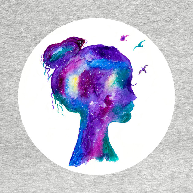 630x630 Galaxy Girl - Galaxy Watercolor