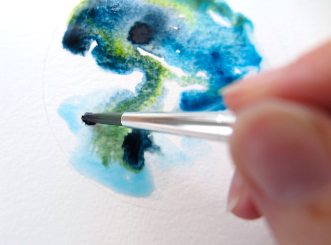 1080x798 How To Paint A Galaxy With Watercolors Tangled Pen - Galaxy Watercolor