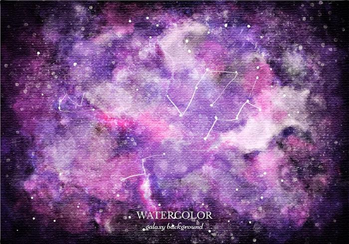 700x490 Vector Purple Watercolor Galaxy Background - Galaxy Watercolor