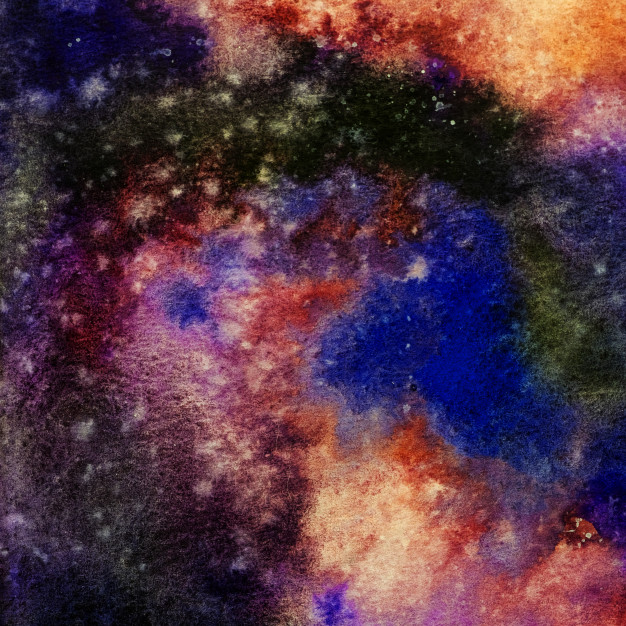 626x626 Watercolor Painting Space Background, Abstract Galaxy Watercolor - Galaxy Watercolor