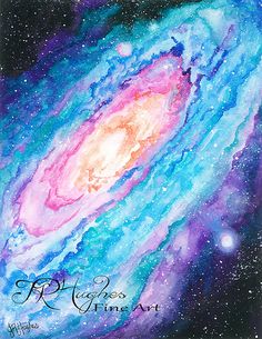 236x305 Stuff I Forgot To Mention - Galaxy Watercolor Painting