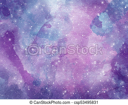 450x370 Space Watercolor Background. Abstract Galaxy Painting.... Stock - Galaxy Watercolor Painting