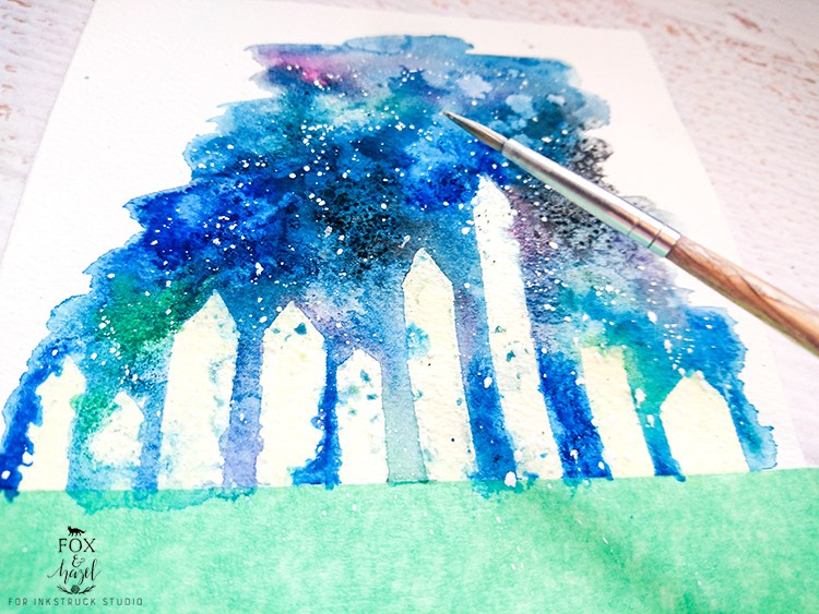 Galaxy Watercolor Painting at PaintingValley.com | Explore collection ...