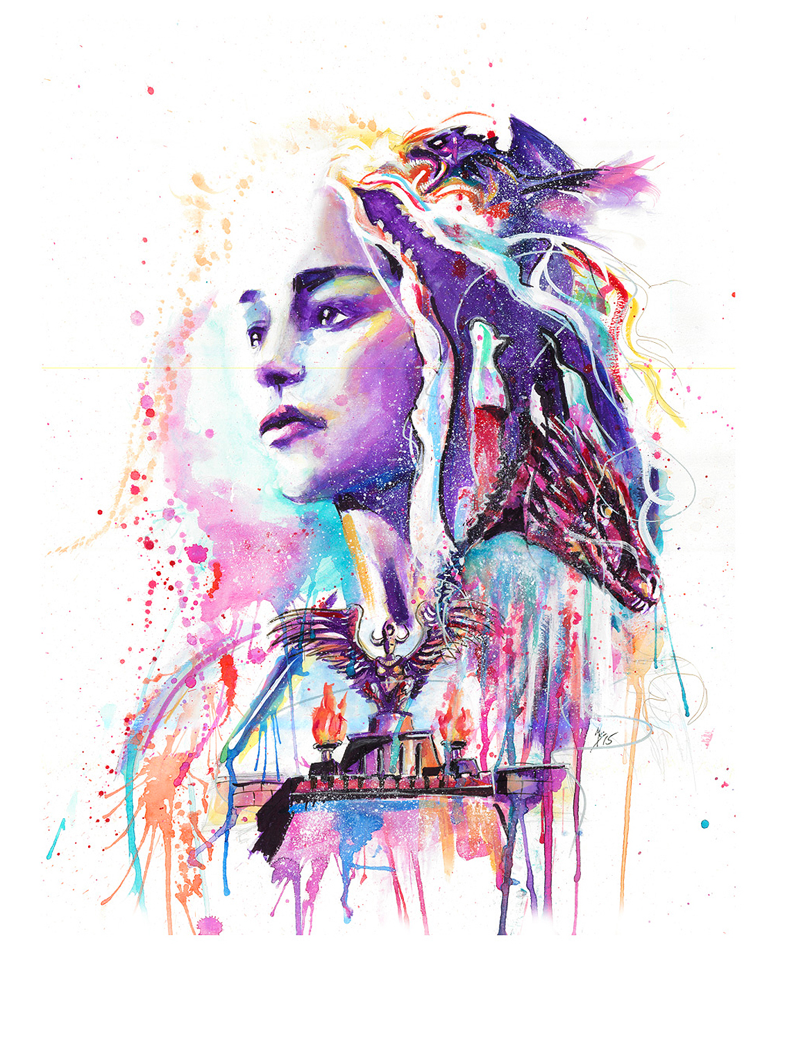 1131x1500 Game Of Thrones - Game Of Thrones Watercolor