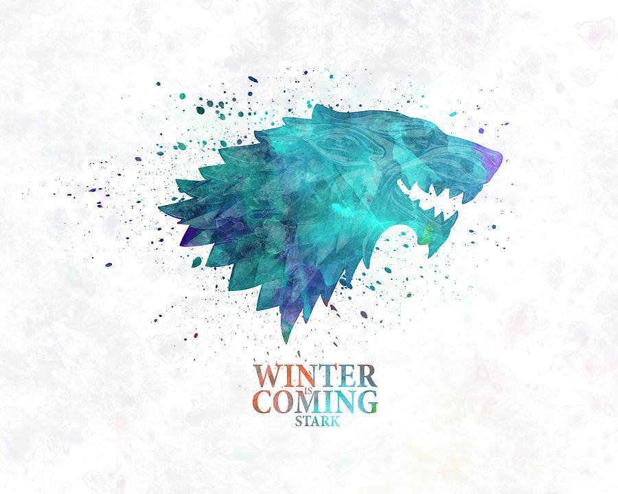 900x720 Stark In Watercolor Art Painting By Pablo Romero - Game Of Thrones Watercolor