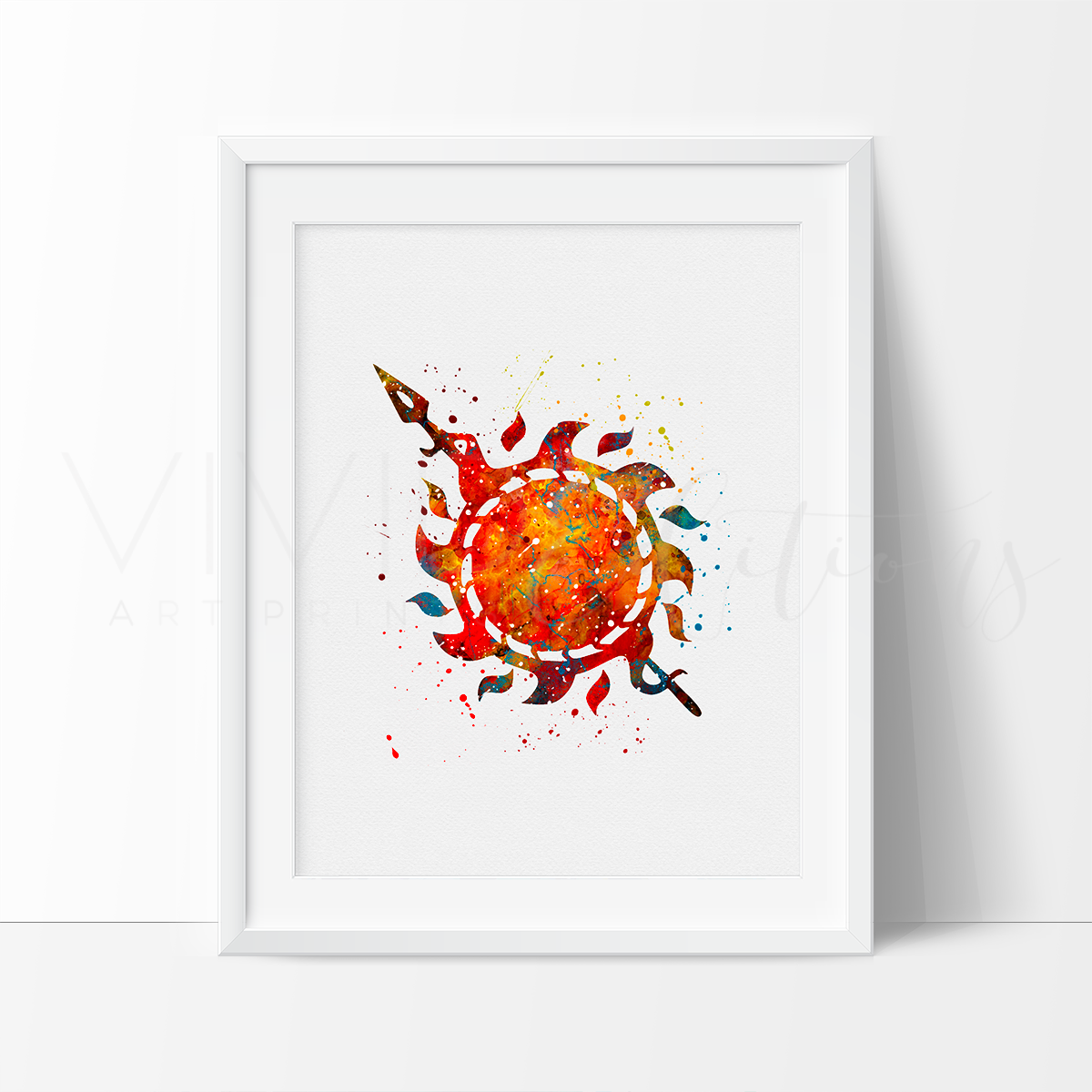 1200x1200 Game Of Thrones, House Martell Watercolor Art Print - Game Of Thrones Watercolor