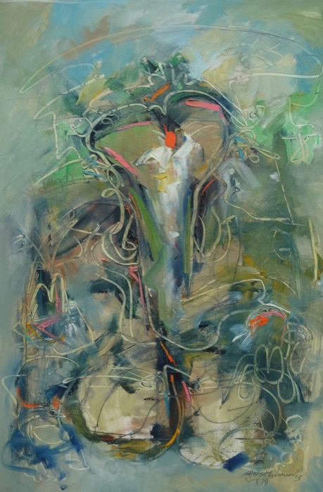 459x700 Ganesha By N S Manohar - Ganesha Watercolor