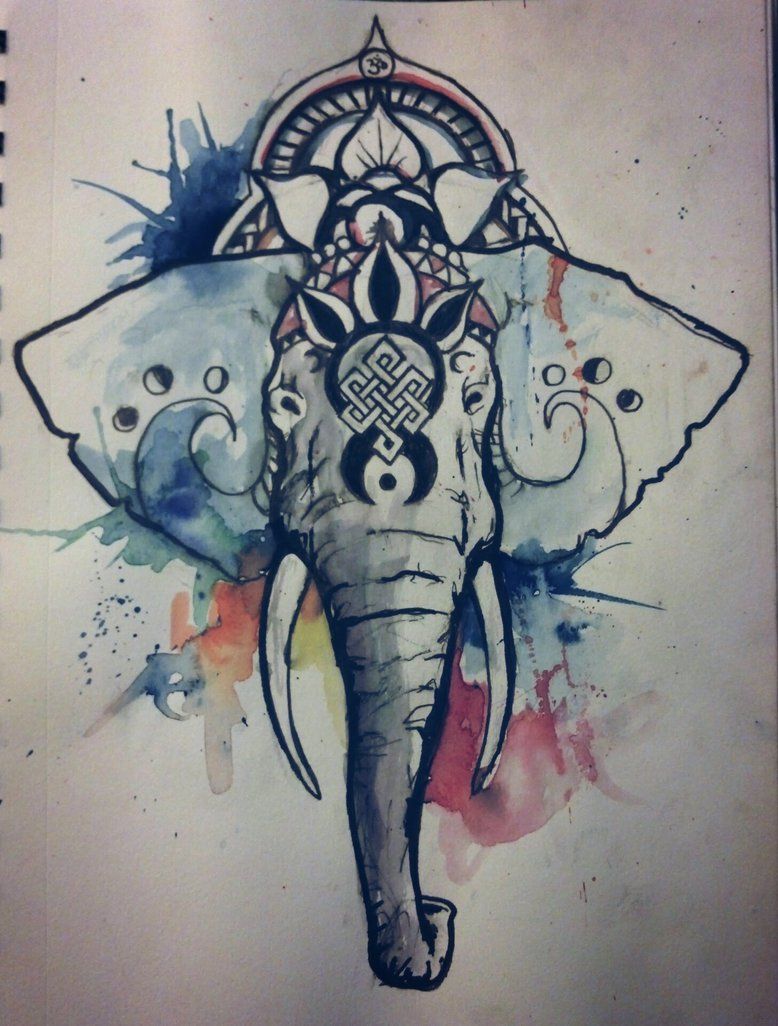 Ganesha Watercolor at PaintingValley.com | Explore collection of ...