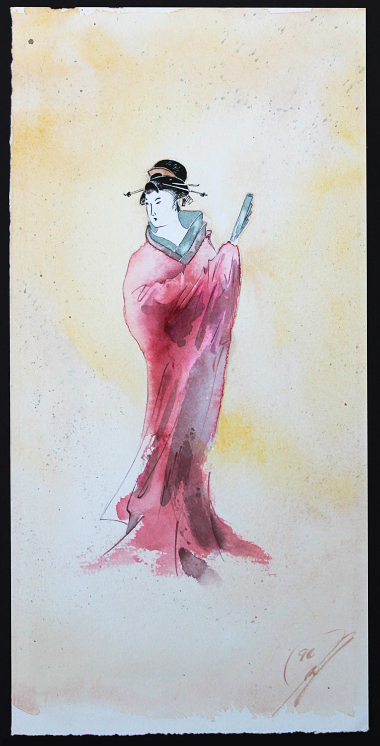 765x1500 Artstation - Geisha Watercolor