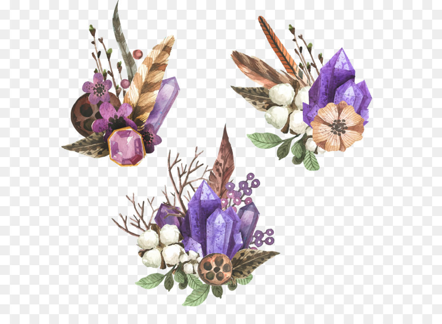 900x660 Watercolor Painting Gemstone Spotify Kristal Band - Gemstone Watercolor