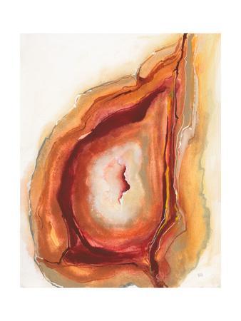 338x450 Watercolor Geode V Art Print By Chris Paschke - Geode Watercolor