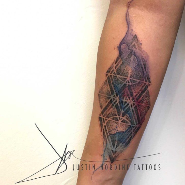 728x728 Geometric Watercolor Tattoo Best Tattoo Ideas Gallery - Geometric Watercolor