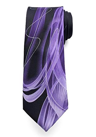 312x445 Jerry Garcia Mens Designer Pure Silk Tie Geometric Watercolor - Geometric Watercolor