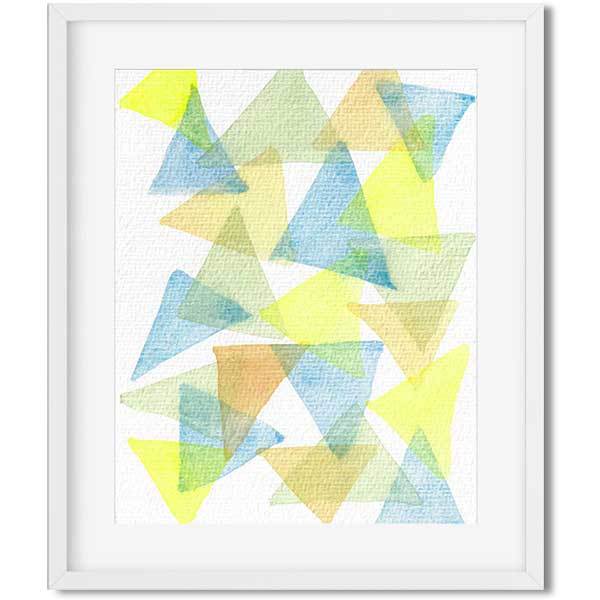 600x600 Piu - Geometric Watercolor Art
