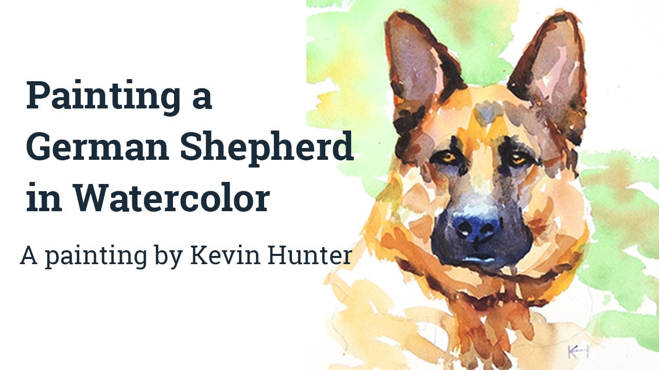 1280x720 Shepherd - German Shepherd Watercolor