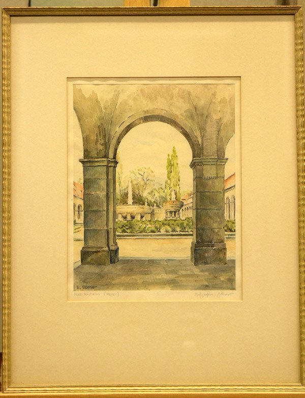 600x782 243 German Watercolors, Eckner - German Watercolors