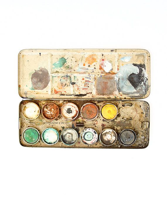 570x672 Vintage Watercolors Watercolor, German And Art Supplies - German Watercolors