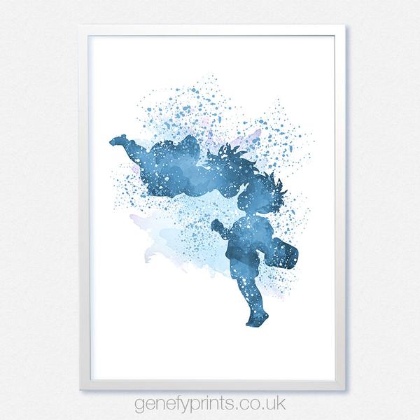 600x600 Ponyo Studio Ghibli Watercolor Print - Ghibli Watercolor