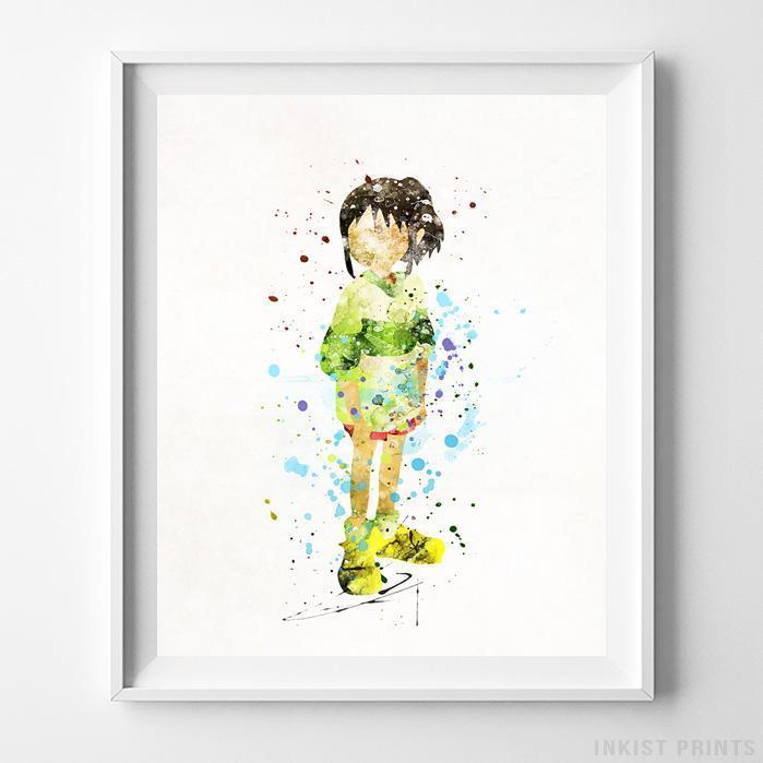 699x699 Chihiro Spirited Away Wall Art Ghibli Watercolor Poster Home Decor - Ghibli Watercolor