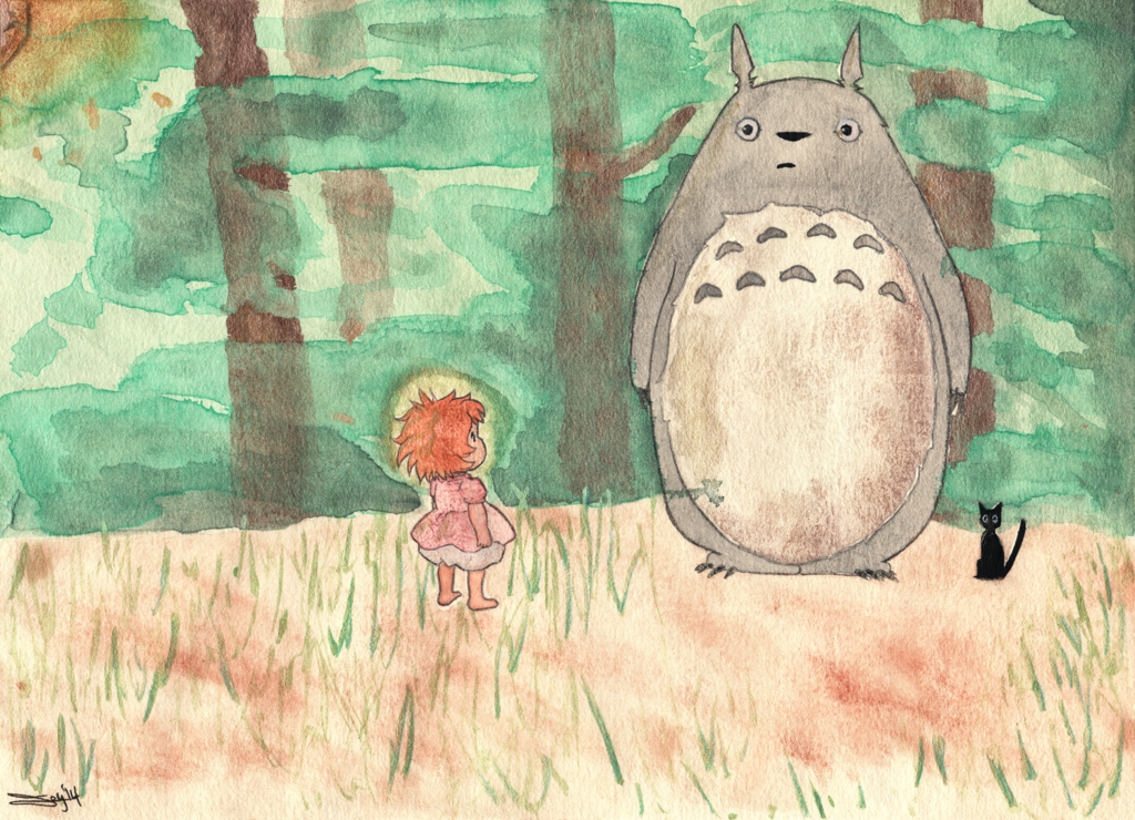1024x740 Ghibli Watercolor By Mygodlives - Ghibli Watercolor