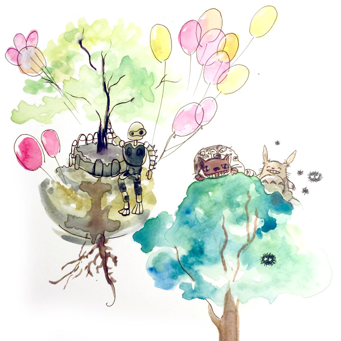 670x670 Ghibli Watercolors - Ghibli Watercolor