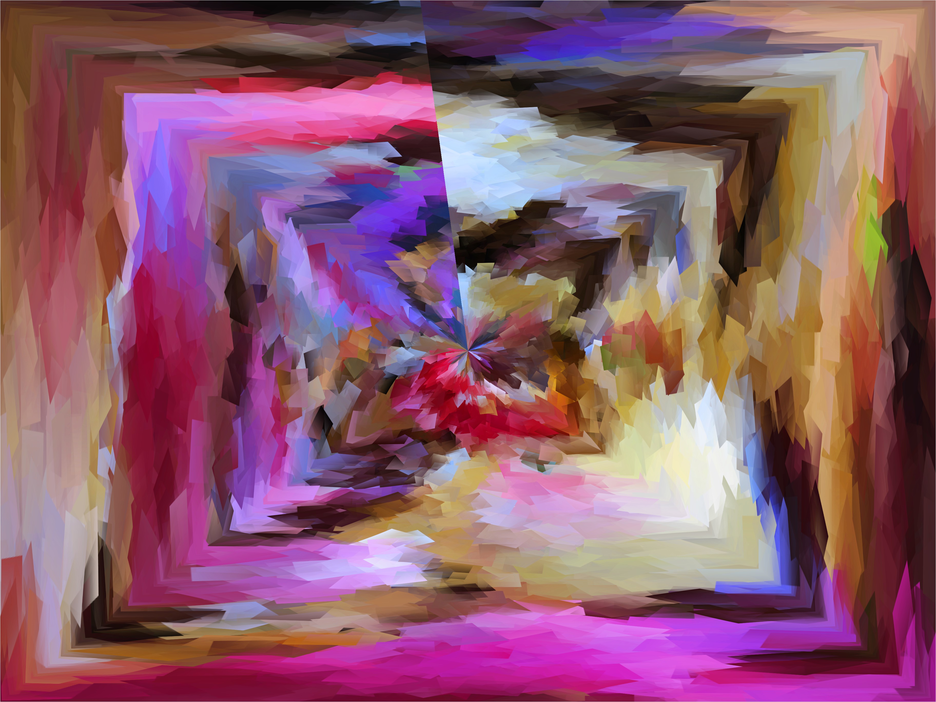 3648x2736 Wallpaper Painting, Bay, Artwork, Purple, Pink, Gimp, Magenta - Gimp Watercolor