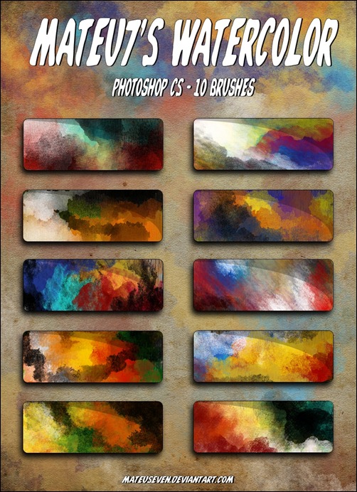 502x692 20 Free Hq Watercolor Brushes Sets - Gimp Watercolor Brush