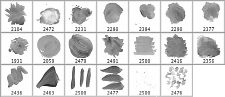 450x195 Watercolour Brushes Set 2 The Shoreways - Gimp Watercolor Brush