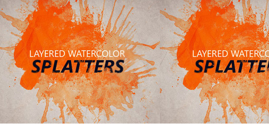 540x249 45 Free Watercolor, Ink And Splatters Brushes For Photoshop - Gimp Watercolor Brush
