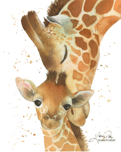 239x300 Katrina Pete - Giraffe Watercolor