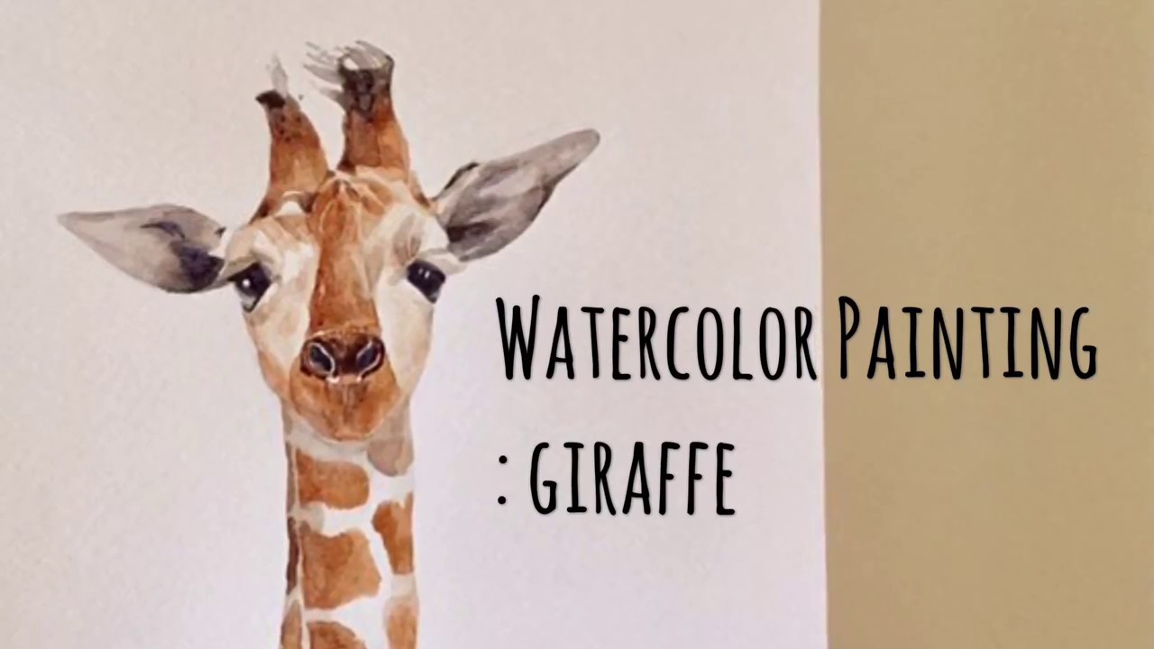 1280x720 Watercolor Speed Painting Giraffe - Giraffe Watercolor
