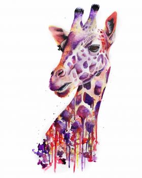 280x350 Artfido Buy Art Online Giraffe Watercolor 2736829690 - Giraffe Watercolor