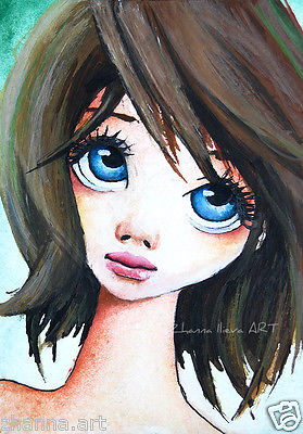 279x400 Awaken Within Big Eye Collection On Ebay! - Girl Face Watercolor