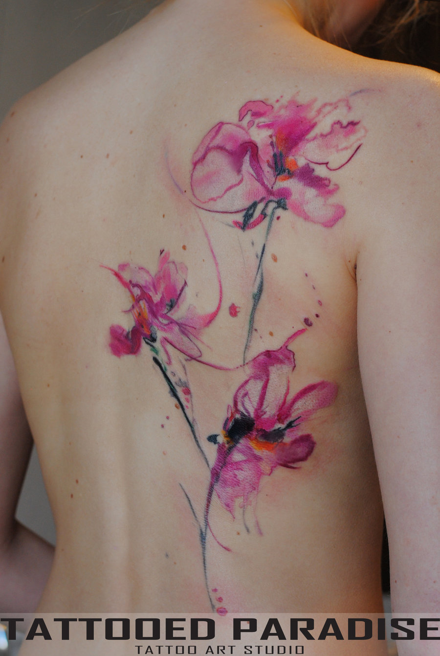 900x1341 Gladiolus Watercolor Tattoo - Gladiolus Watercolor Tattoo