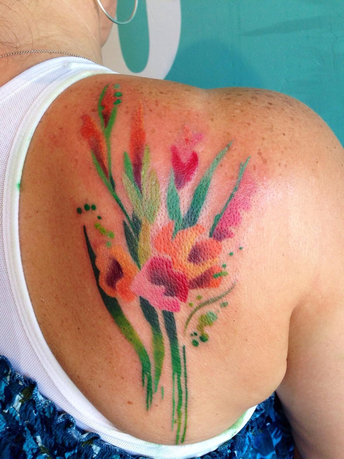 1200x1600 Watercolor Tattoo Gladiolus Tattoos Watercolour - Gladiolus Watercolor Tattoo