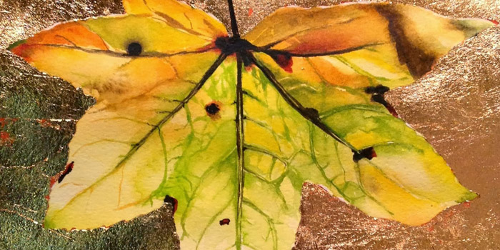 700x350 Carrie Waller - Gold Leaf Watercolor