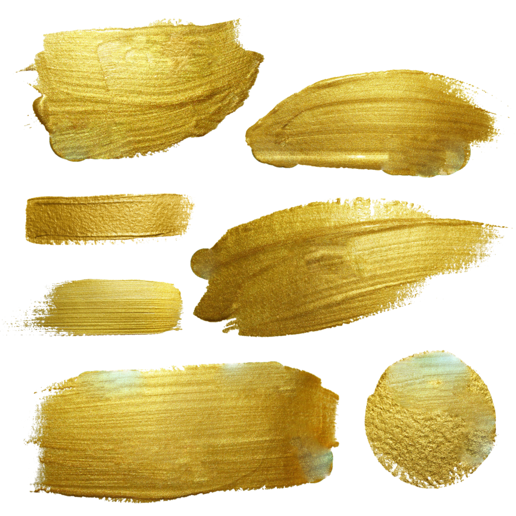 1024x1024 Free Gold Watercolor Brush Png - Gold Watercolor