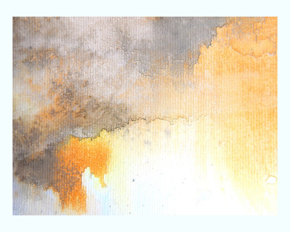 1200x960 Gold Amp Grey Watercolour Art Print 55max - Gold Watercolor